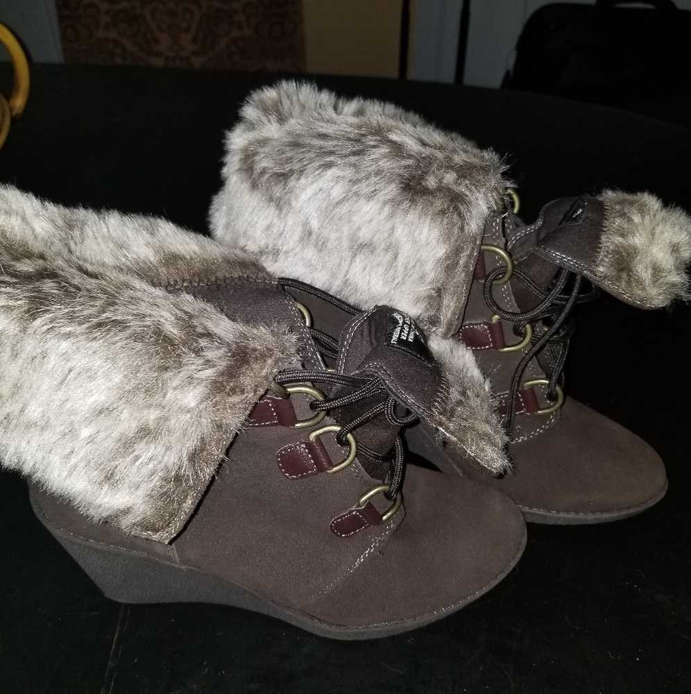 Brown Suede Boots